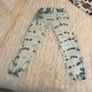 Threads 4 Thought Joggers 100% Organic Cotton Cropped  Tie Dye Knit Pant Size 16
